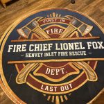 personalized FIREFIGHTER BROTHERHOOD round mat 05880