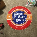 SSW cotton round mat cotton Belt route St. Louis Southwestern 04507