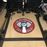 personalized gym round mat 06501