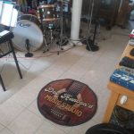 personalized music studio round mat 06081