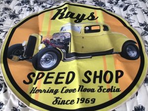 milner's speed shop american graffiti [personalized] round mat 05285 photo review