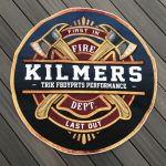 personalized FIREFIGHTER BROTHERHOOD round mat 05880