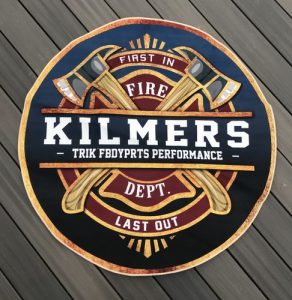 personalized FIREFIGHTER BROTHERHOOD round mat 05880 photo review