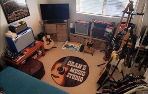 personalized music studio guitar round mat 05867 photo review