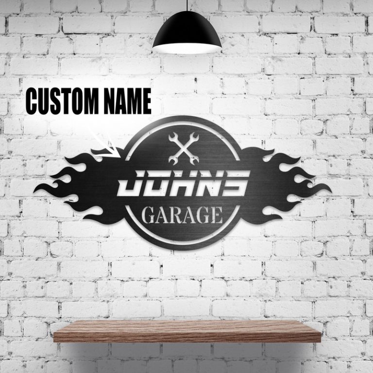 personalized hot rod garage | hot rod | speed shop CNC metal sign 09677 ...