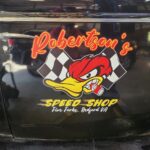 2 PCS  personalized hot rod garage | speed shop | kustom kultrure | old school vinyl stickers 09545 photo review