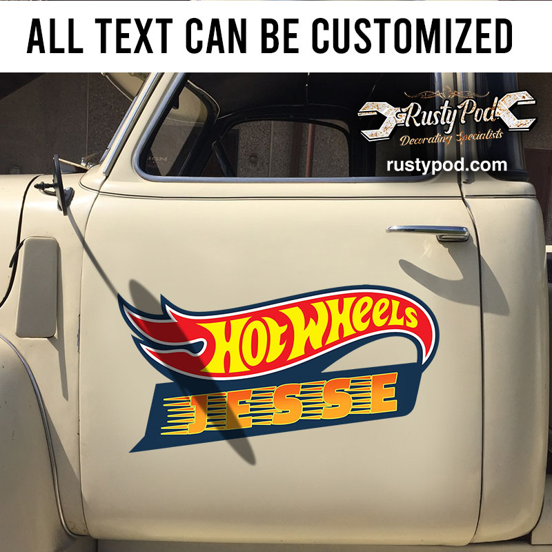 Personalized Hot Wheels Glossy
