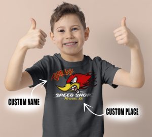 personalized hot rod repair youth shirt