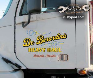 2 pcs usdot | truck lettering | door lettering | hot rod vinyl sticker