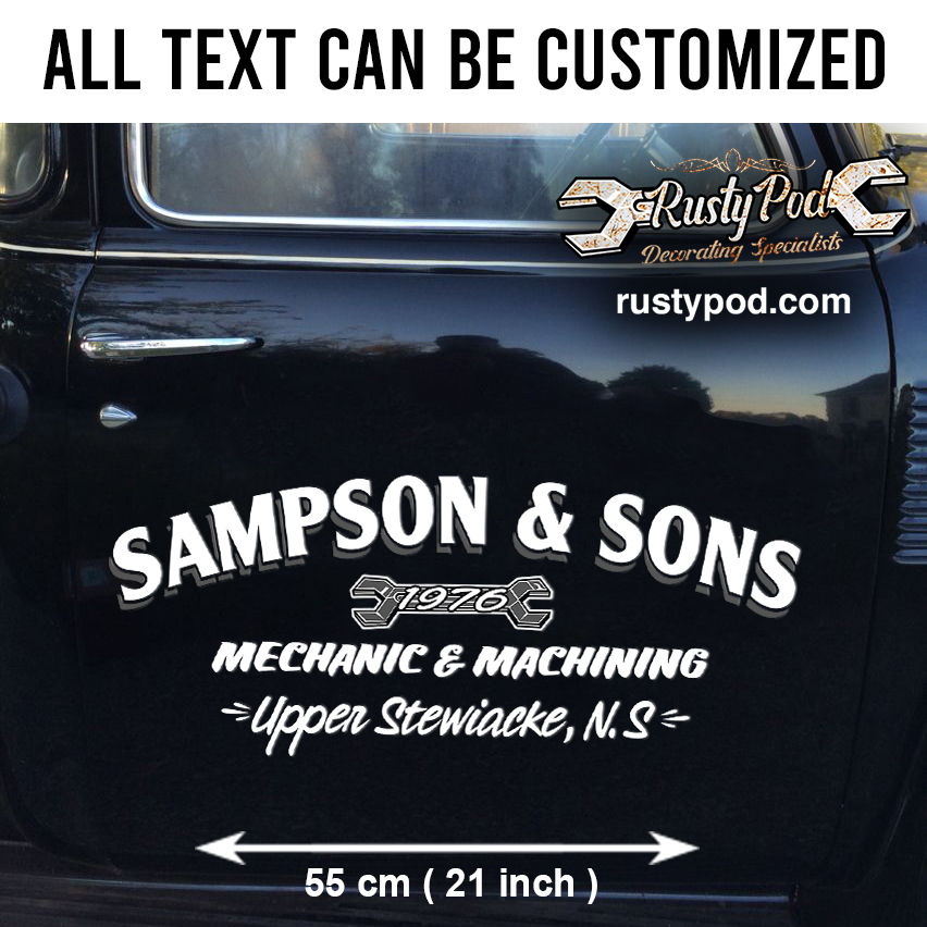 ProSticker 714 Phantom Series Rat Rod Decal - 4" Made In USA - Hot Rod Gasser Rusty Speed Sticker