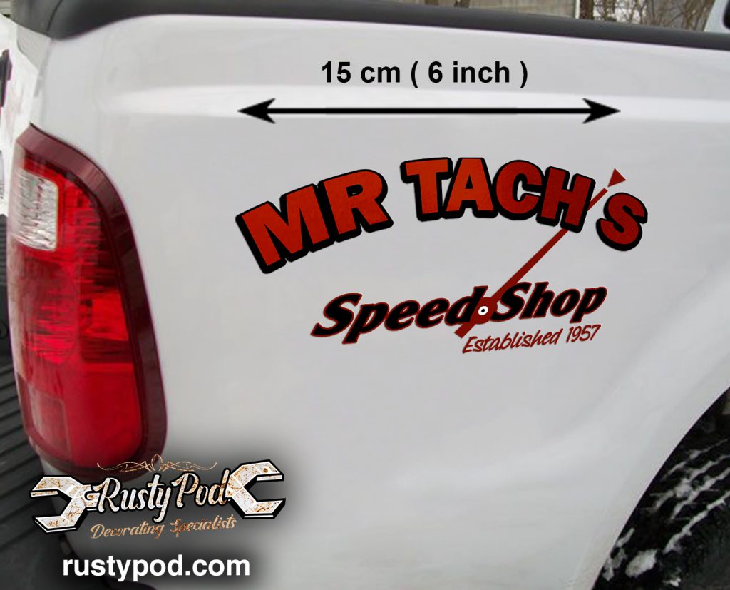 Speedboot Sticker 2 pcs personalized speed shop vinyl sticker 10223 - Rustypod Store