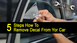 5 Steps How To Remove car decals