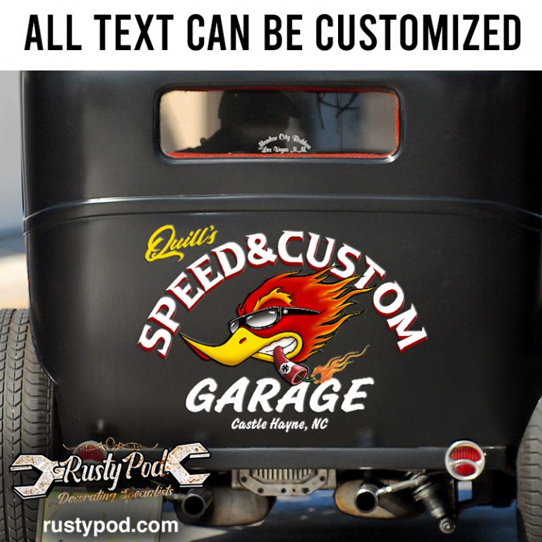 thumbnail image 2 of Hotrod Birds Vinyl Decal Sticker – American Made, Glossy, Multi-Color 2 of 2