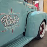 personalized oval pinstriping lettering vinyl sticker 10437