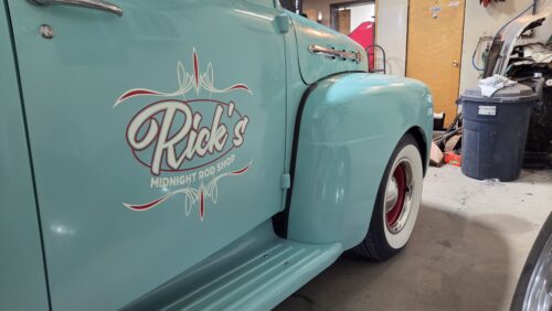 personalized oval pinstriping lettering vinyl sticker 10437 photo review