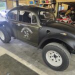 personalized skull wrench and piston lettering vinyl sticker 10413