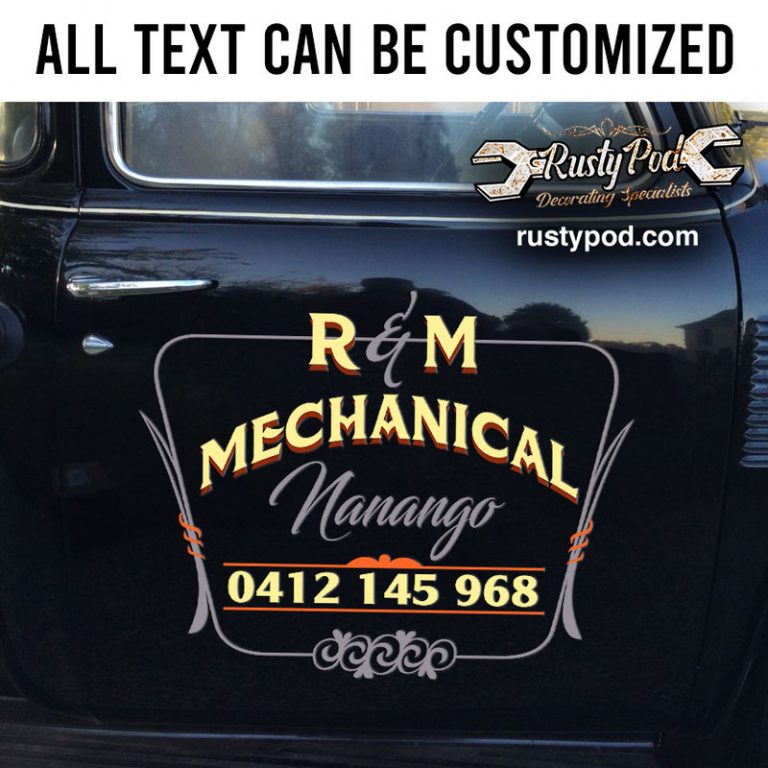 personalized pinstriping lettering for truck vinyl sticker 10596 ...