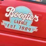 personalized garage lettering hand paint vinyl sticker 10598