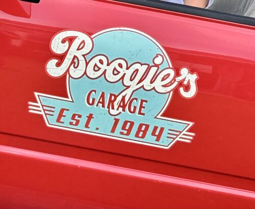 personalized garage lettering hand paint vinyl sticker 10598 photo review