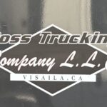 personalized logo lettering for truck vinyl sticker 10715