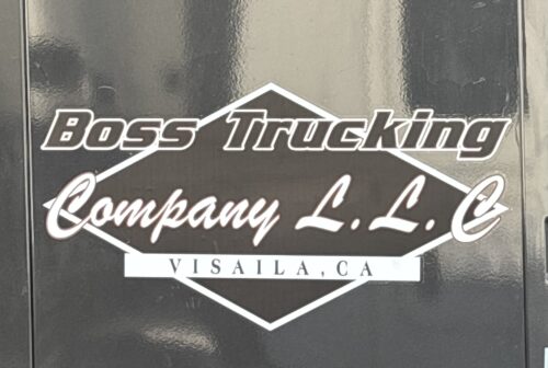 Click to view full screen personalized logo lettering for truck vinyl sticker 10715 photo review