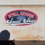 Personalized vintage lettering speed shop vinyl sticker 10295