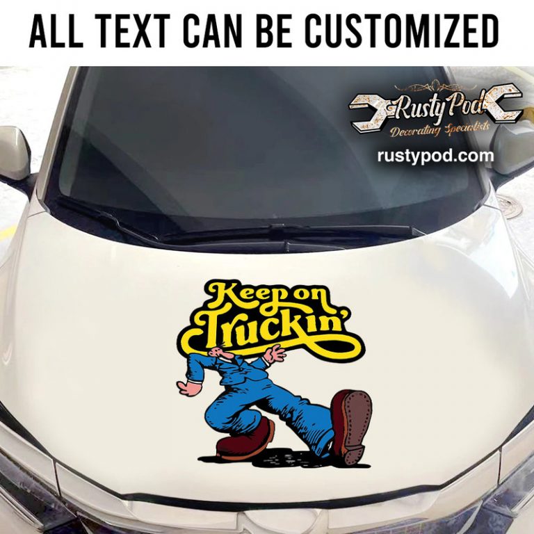 Keep on trucking sticker 10902 - Rustypod Store