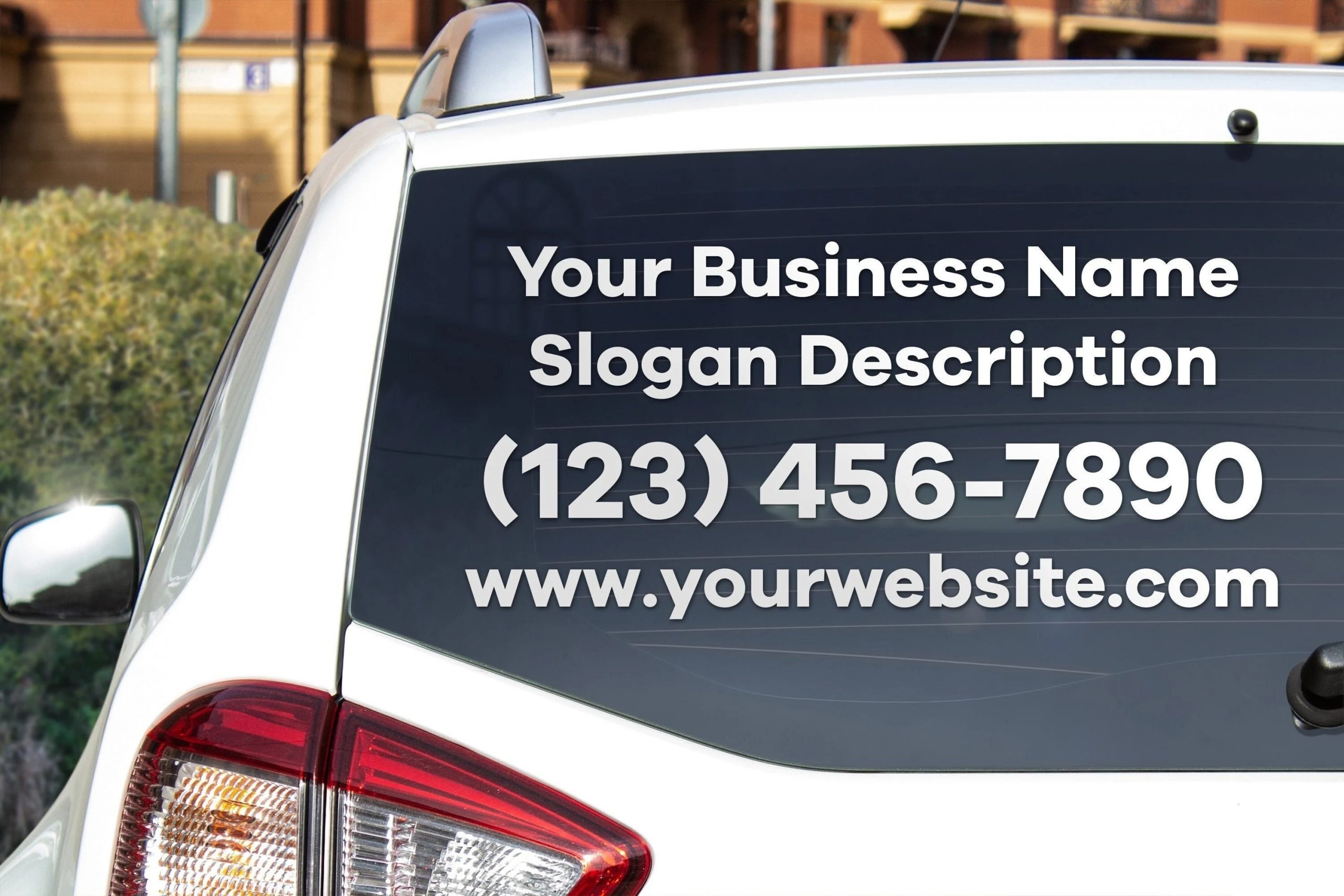 Custom Text Decal Stickers - 2 Pieces - Your Website Name Or Desired Text