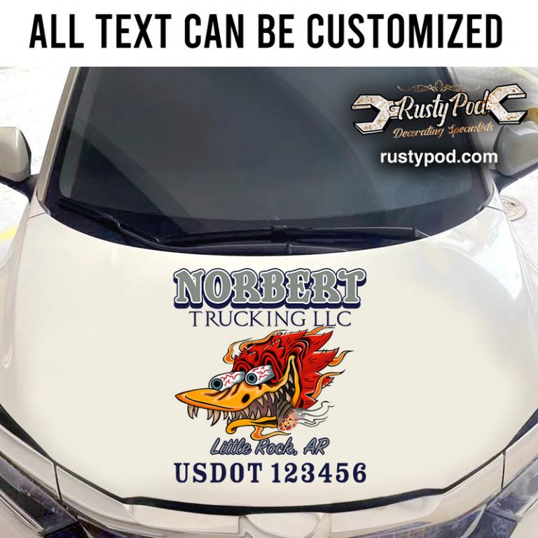 Sticker Tuerkcing personalized mr horsepower trucking company sticker 11159 - Rustypod Store