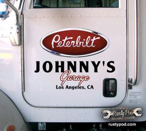 Personalized peterbilt emblem sticker