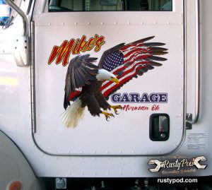 Personalized American Eagle sticker