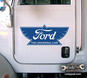 VINTAGE FORD UNIVERSAL CAR sticker