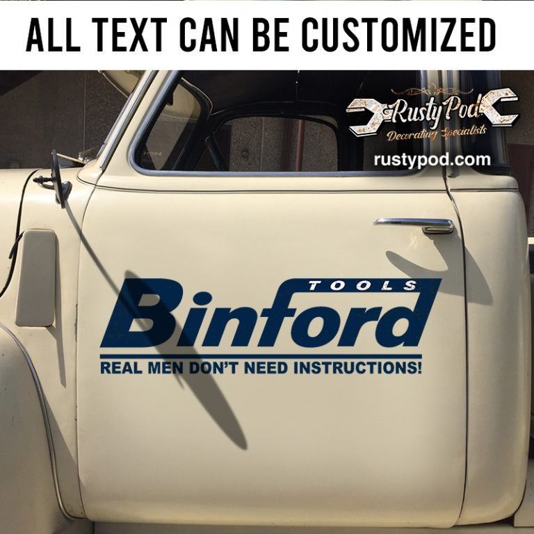 BINFORD TOOLS BLUE TOOL BOX sticker 11397 - Rustypod Store