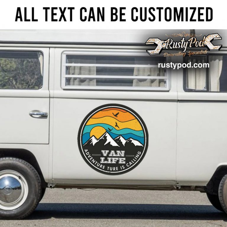 Personalized van life adventure is calling camper van sticker 11475 ...