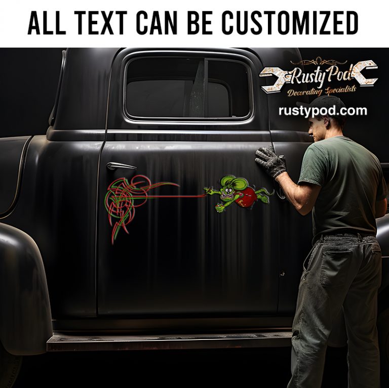 Pinstriping rat fink sticker 11637 - Rustypod Store