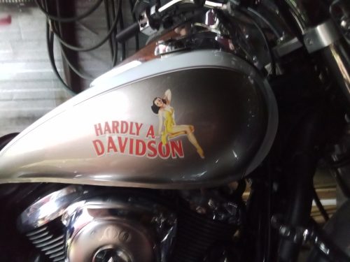personalized pin up girl motorcycle gas tank decal 11820 photo review