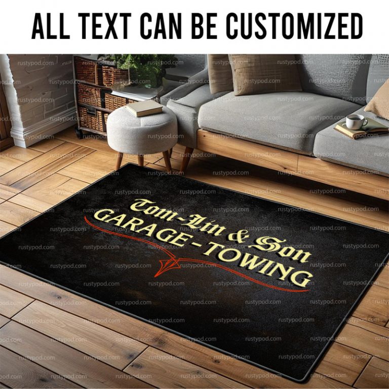 Garage Shop Rug personalized hot rod garage | speed shop | pinstriping rug 09721 ...