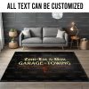 personalized hot rod garage | speed shop | pinstriping rug 09721 ...