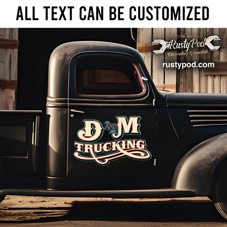 Sticker Tuerkcing personalized trucking graphic sticker 11971 - Rustypod Store