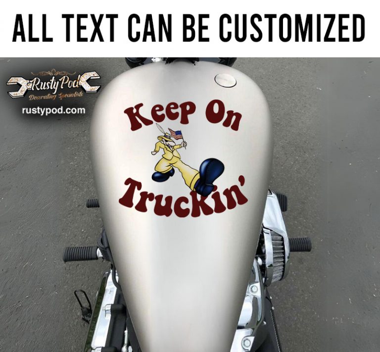 Sticker Tuerkcing keep on trucking american sticker 12087 - Rustypod Store
