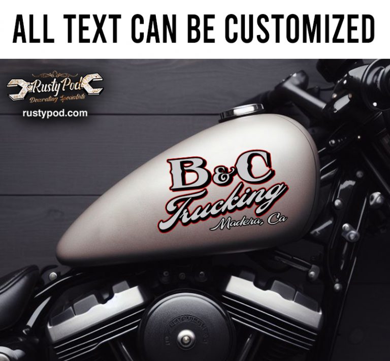 Sticker Tuerkcing personalized trucking company name sticker 12089 - Rustypod Store