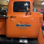 Personalized hot rod bird lettering for truck vinyl sticker 10308