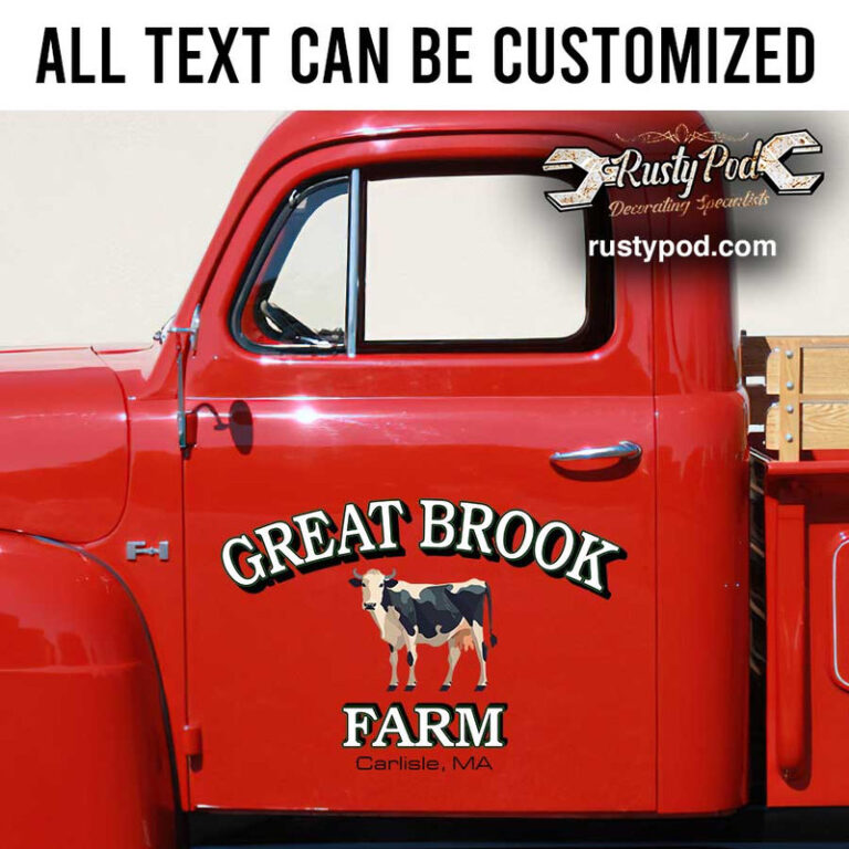 personalized poultry farm sign milk farm sign sticker 12456 - Rustypod ...