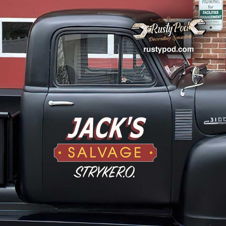 personalized hot rod lettering salvage lettering rat rod door art