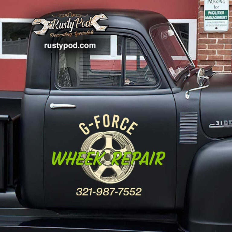 personalized tires garage lettering wheel repair garage hot rod ...