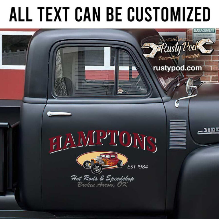 Vintage Truck Door Letteringnull
