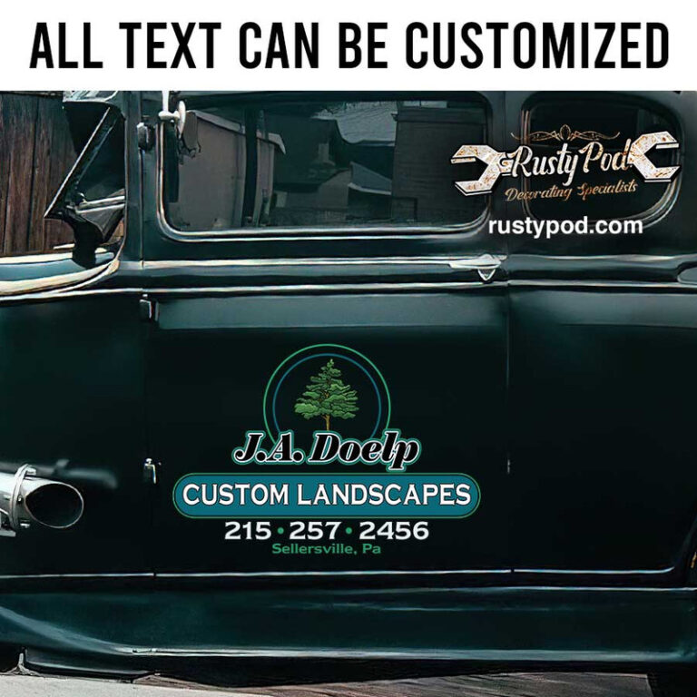 personalized landscaping company tree service company door sign vehicle ...