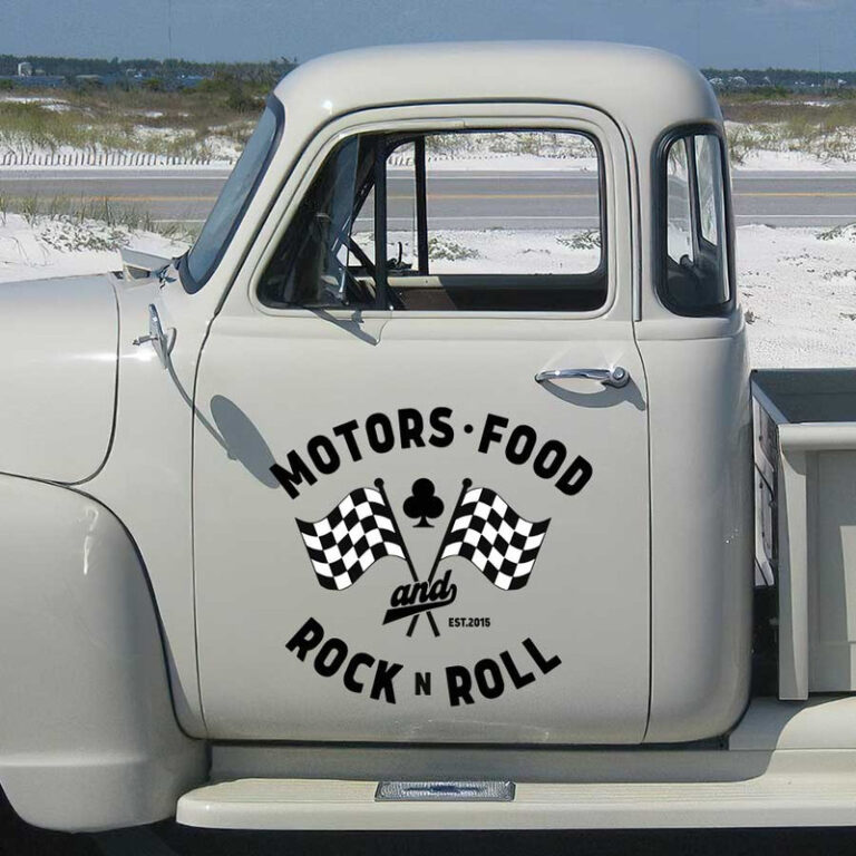 personalized ace checkered flag lettering rock n roll hot rod lettering ...