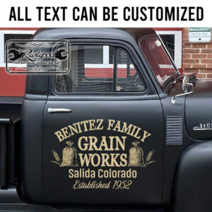 personalized vintage farm family sign ranch sign agricuture sign sticker 13260