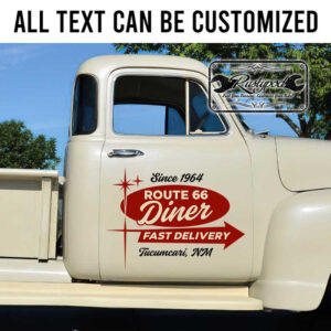 personalized truck graphics lettering transport company sign delivery service lettering sticker 13271